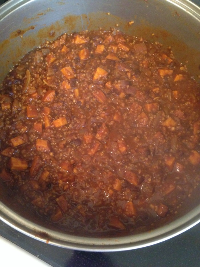 Quinoa/Black bean/Sweet Potato Chili