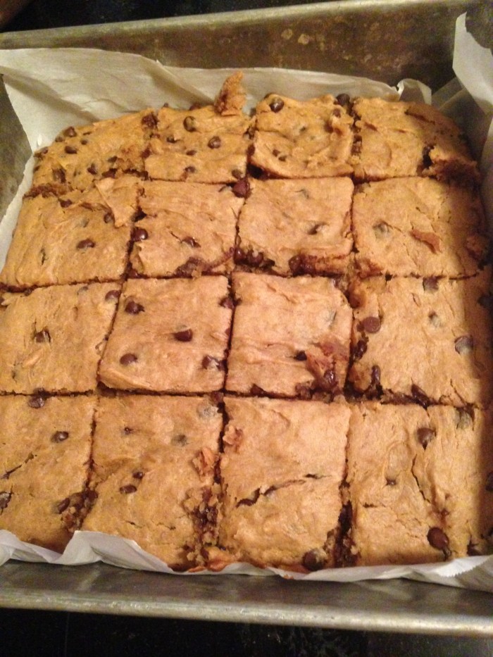 Peanut butter,banana,chocolate chip brownies