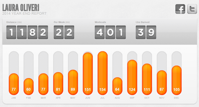 2014 Summary- dailymile