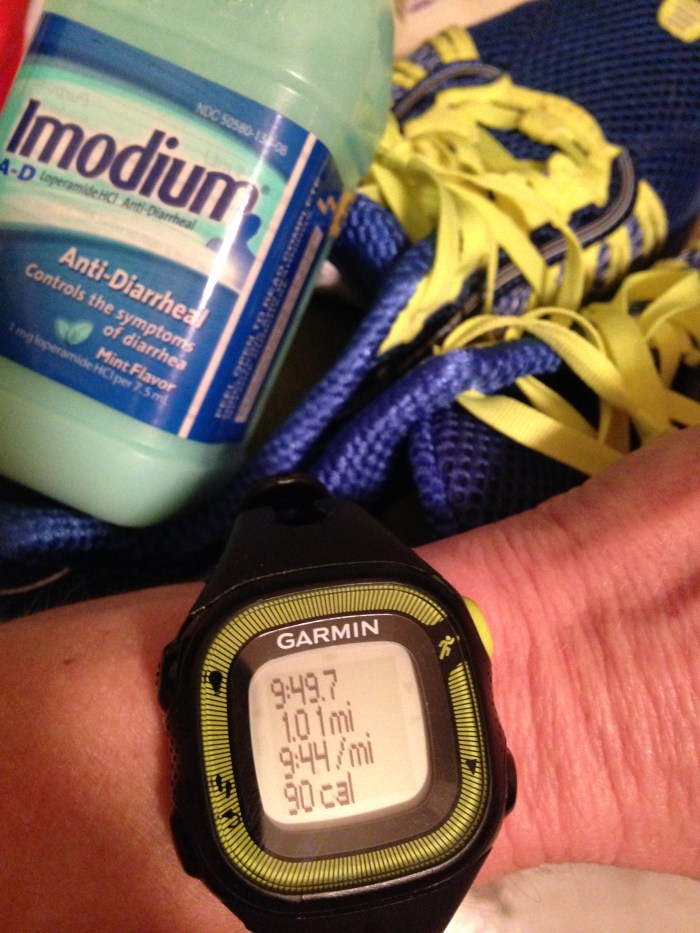 Today's run brought to you by the makers of Imodium AD