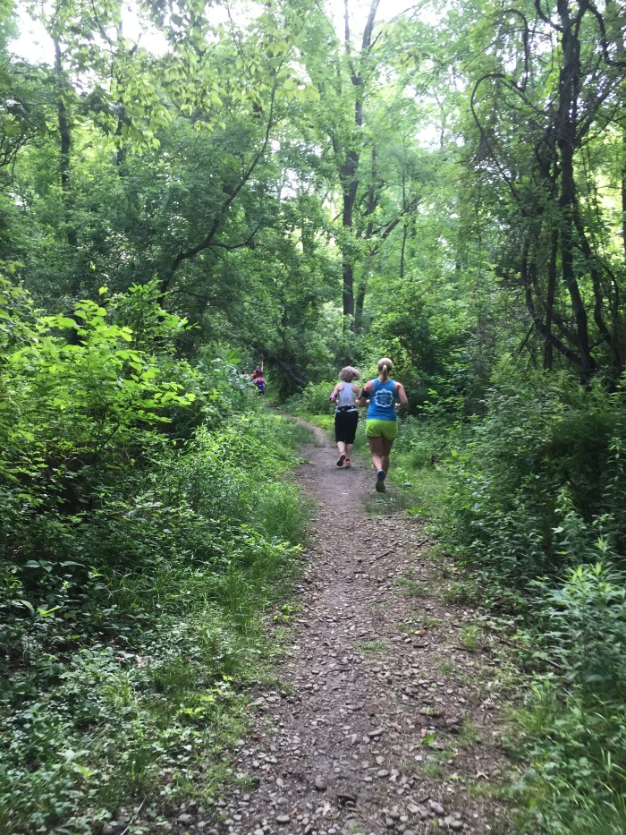 Steep, narrow, gravel trails!