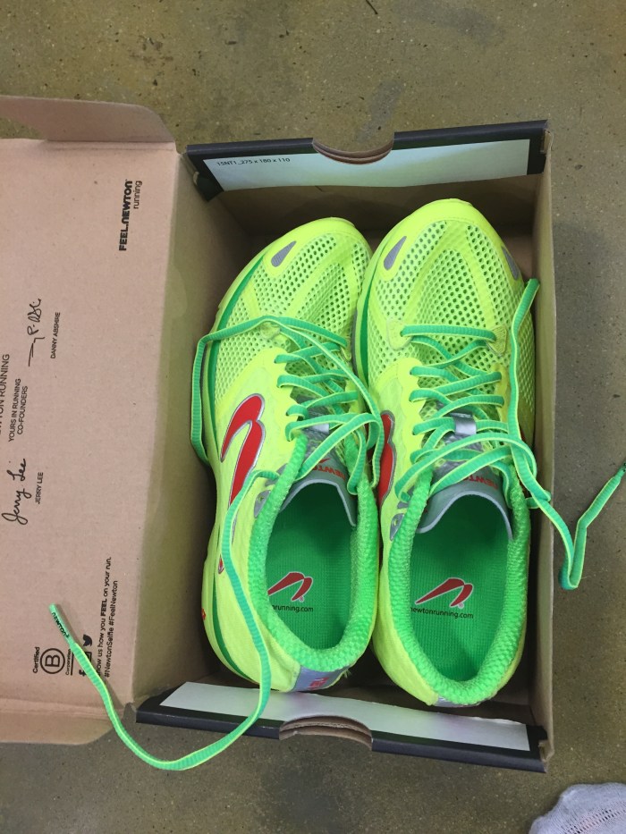 Newton Distance IV. I really do like these shoes and they're super comfy! The color is perfect too :)  