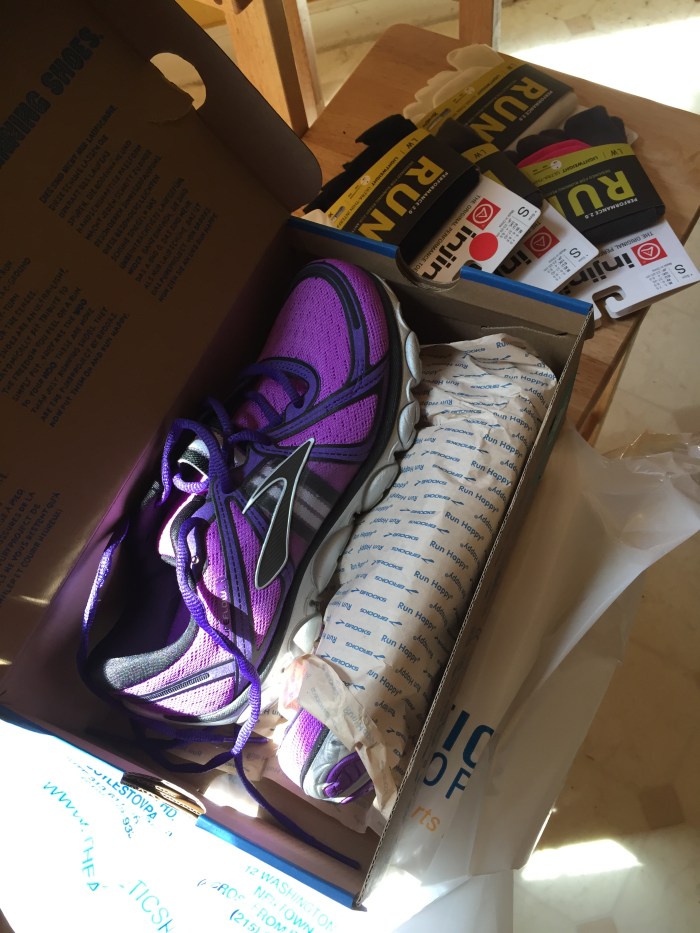 Brooks PureFlow 1. I lucked into these shoes! The owner at my LRS knew I was desperately searching for PF2s, so when he found a pair of the originals he put them aside for me.  The day I got them (Tuesday) I ran my 2nd fastest 5k ever (27:01) and they felt perfect! Since then the right shoe has been bothering me a little like it's a tad too narrow. I think I just need to adjust the laces to get them "just right." I'm reserving a final opinion until after a few more wears, but they are definitely in the top 5!